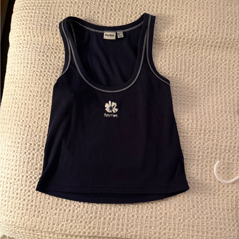 Rhythm Deep Blue Sleeveless Top